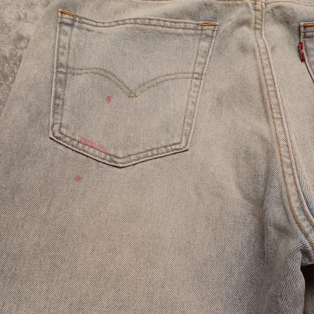 Levi’s 550 ‘92 Men's Relaxed Taper Fit Jeans With Paintmark Details Size 32x30